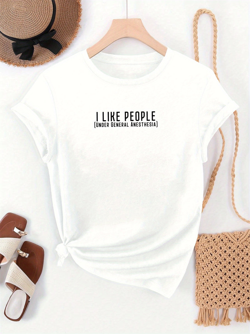 Women's Summer Casual Short-Sleeve T-Shirt.