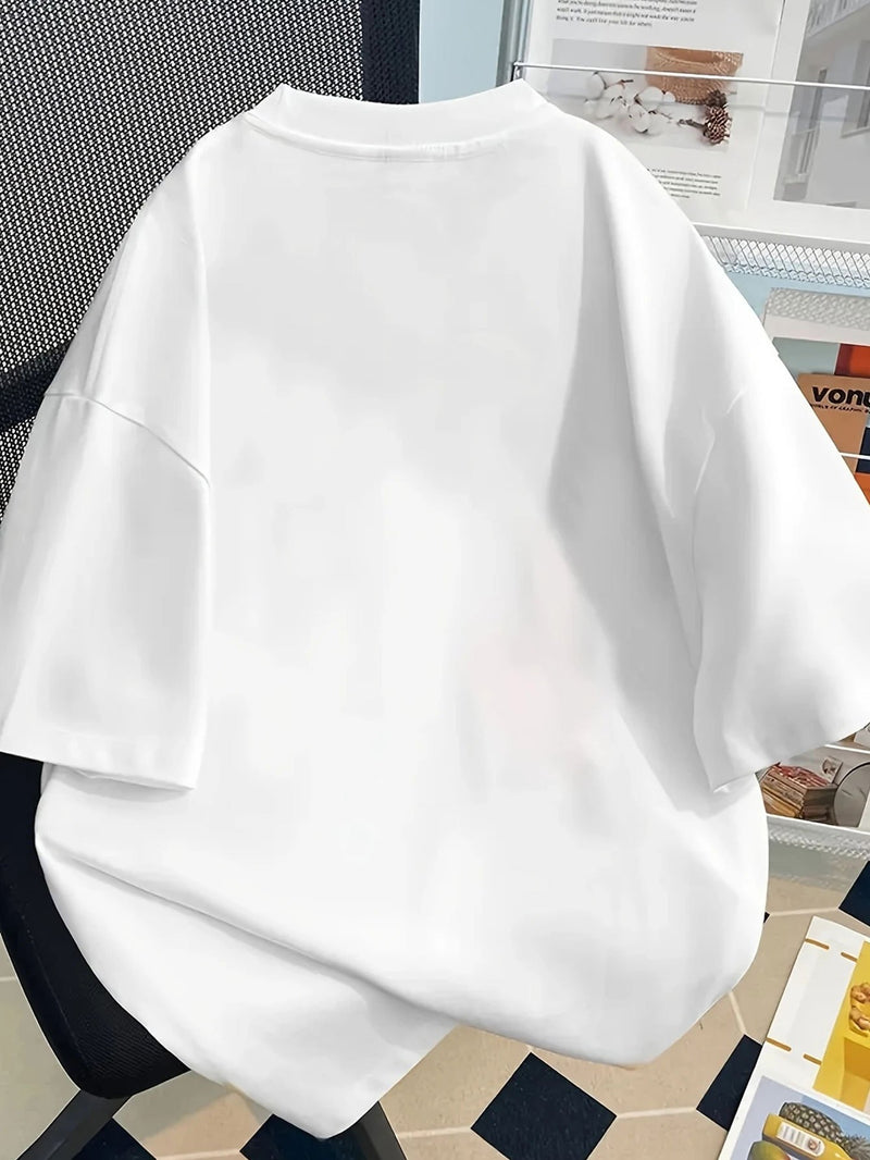 Women’s Trendy Summer Loose-Fitting Round-Neck T-Shirt.