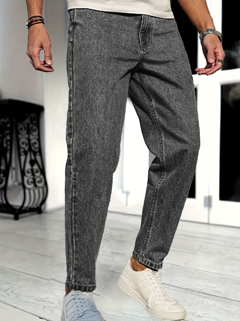 Men's Casual Stretch Denim Trousers.