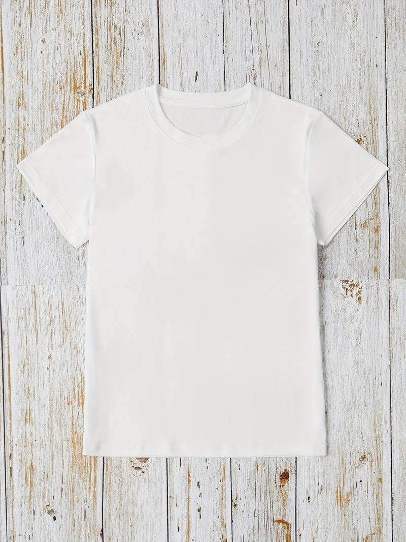 Women's Graphic T-Shirt Casual Round Neck Short Sleeve.