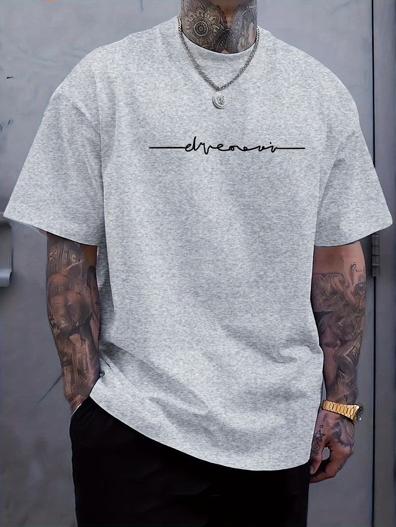 Men's Plus Size Short Sleeve T-Shirt.