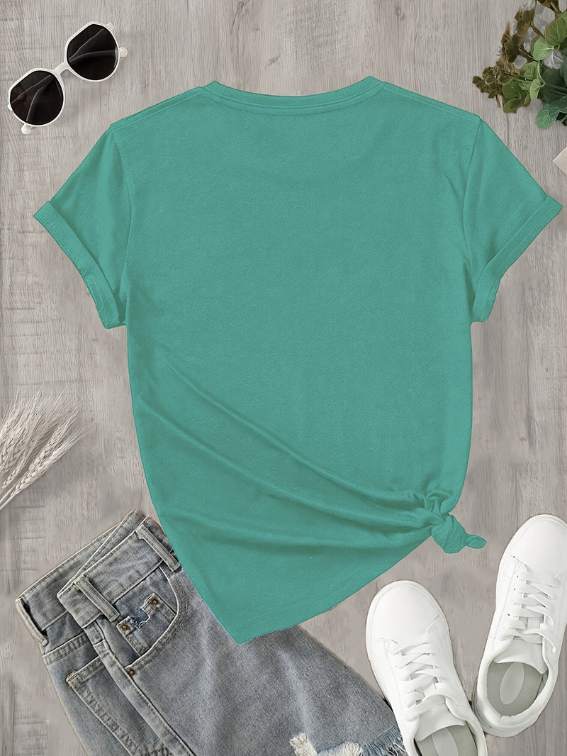 Women's Turquoise T-Shirt.