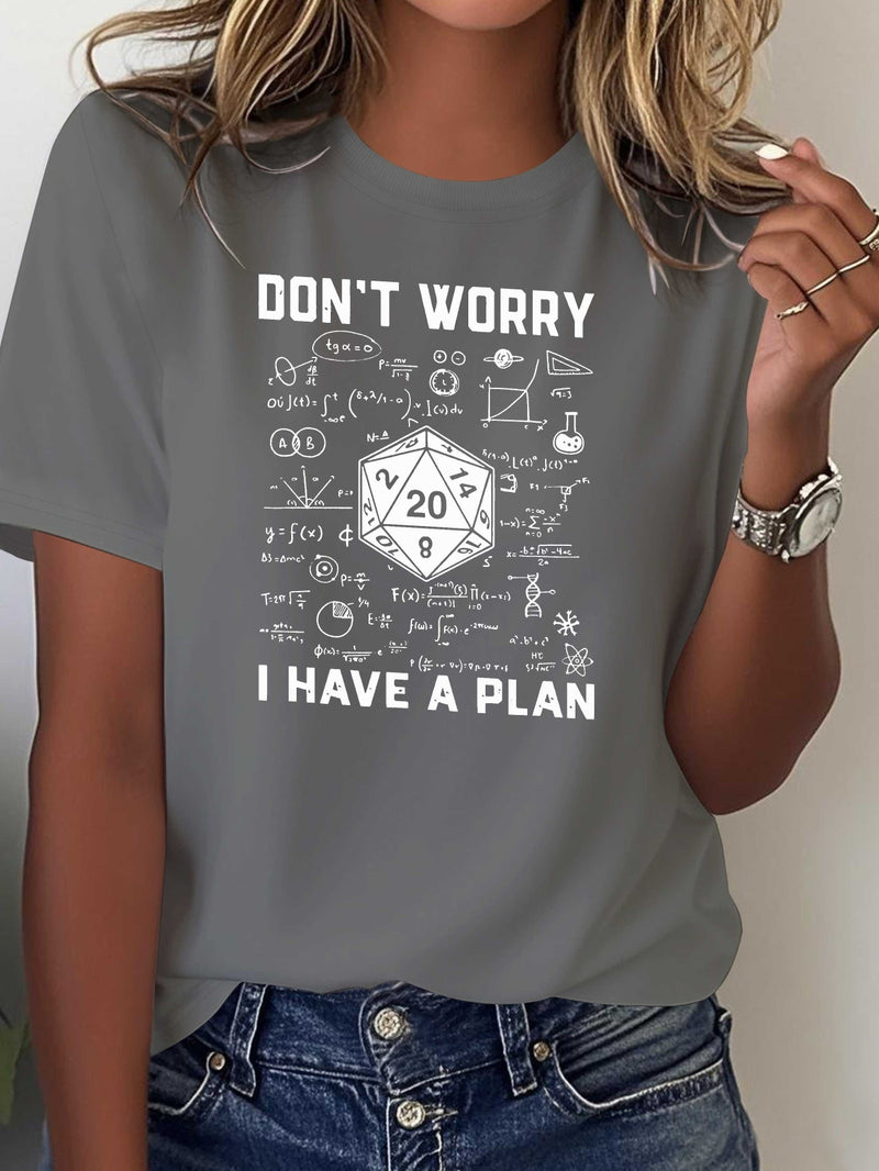 Women's Printed T-shirt Comfortable and Versatile Casual Short Sleeves.