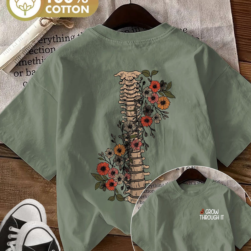 Women’s graphic print t-shirt, short sleeve crew neck casual.