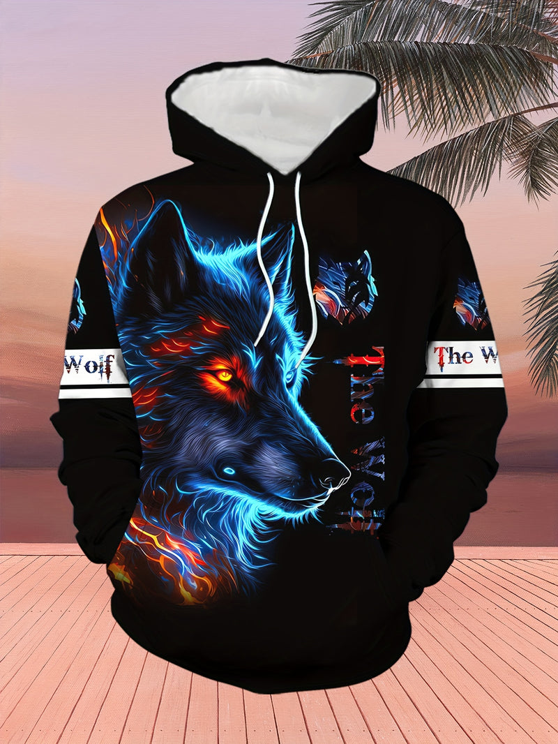 Red Double-Eyed Wolf Pattern Stylish and Comfortable.