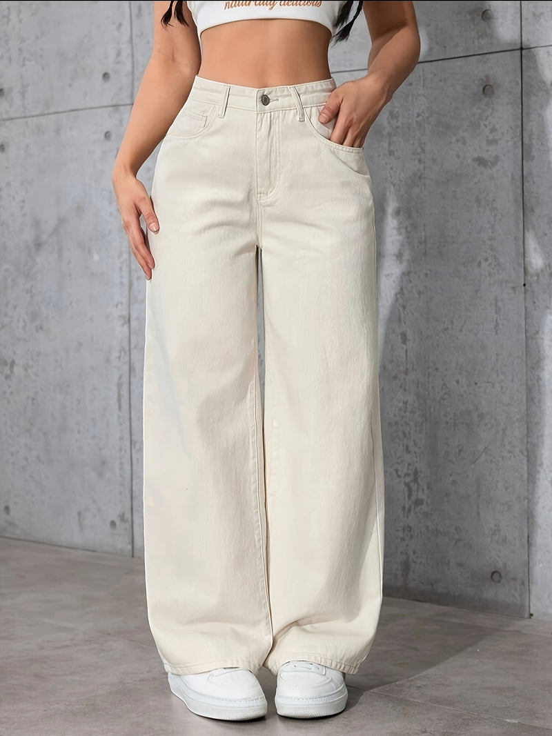A Pair of Stylish Solid Color Women's Long Pants.