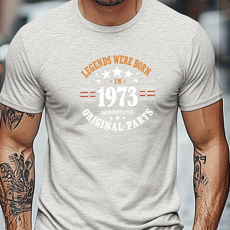 Men's Casual Crew Neck Short T-Shirt.