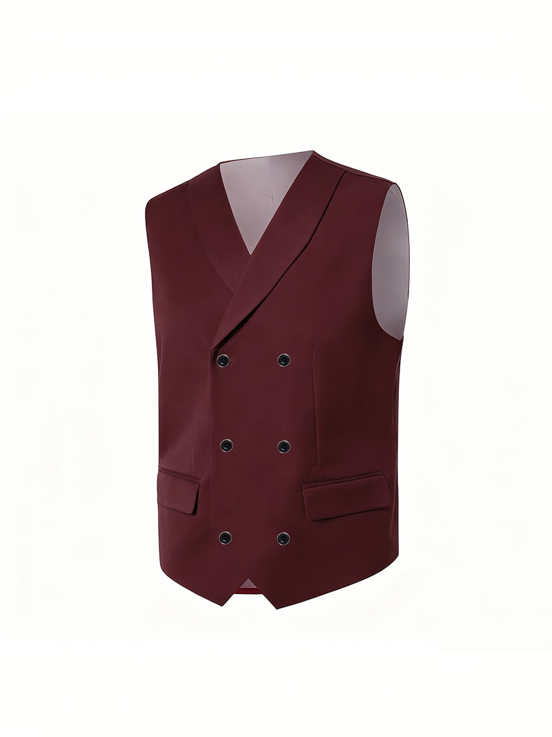Men's 3pcs Suit Set: Jacket + Vest + Pants, Business Casual.