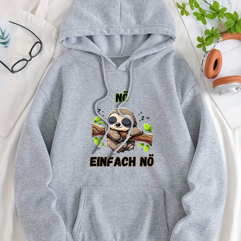 Women's casual hoodie for swear. Fall/winter style with long sleeves.