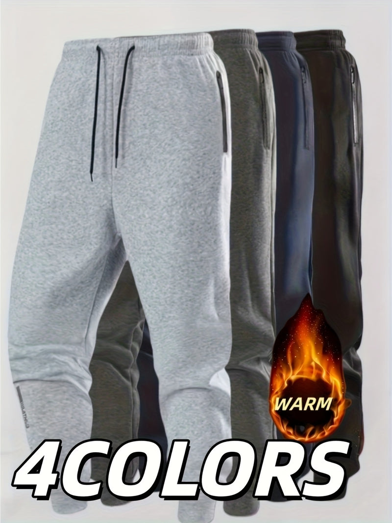 One-Piece Men's Casual Mid-Rise Joggers 4 Colors Available.