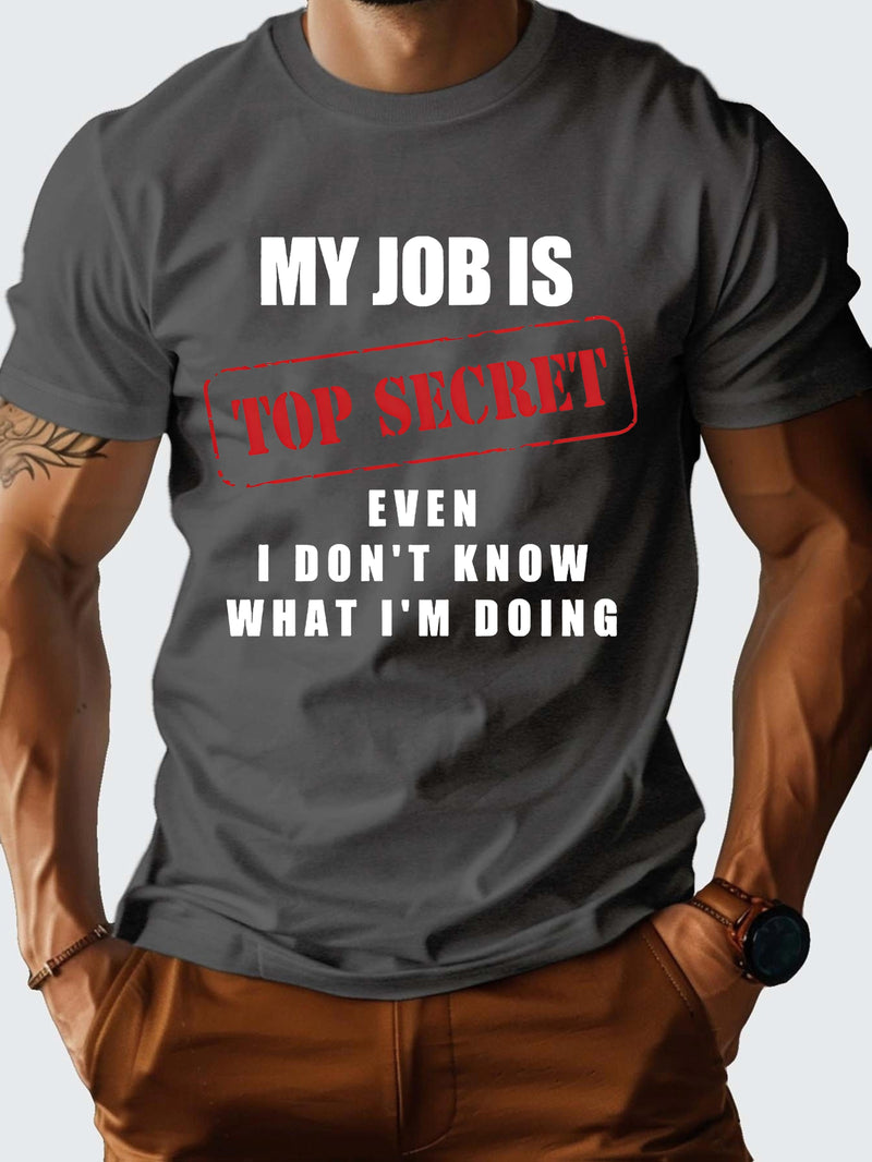 Men’s T-Shirt Graphic Casual Short Sleeve Shirt.