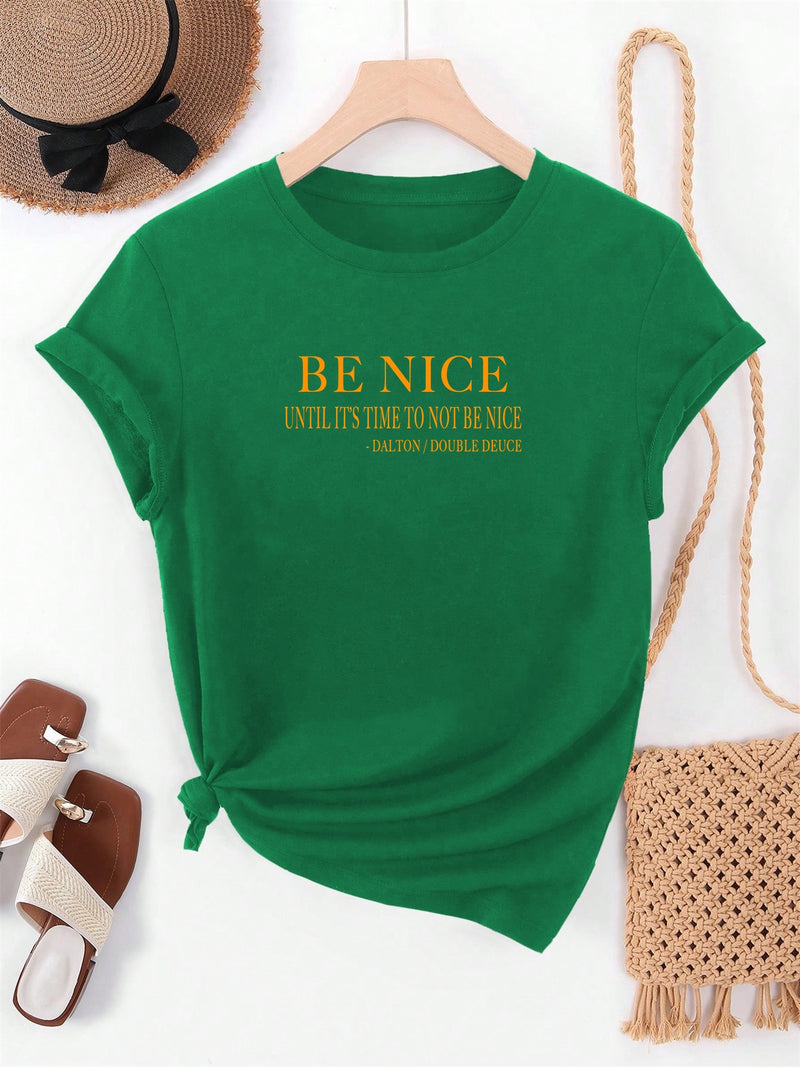 Women’s Graphic Summer Casual Short-Sleeve T-Shirt.