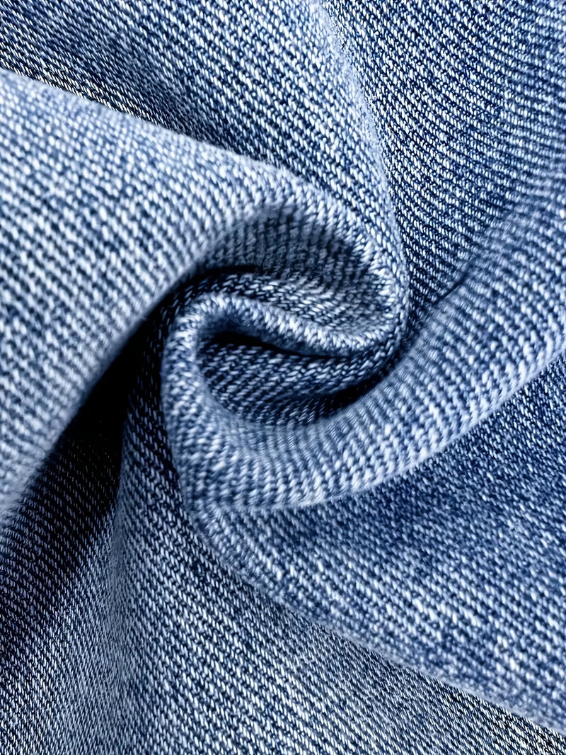 Men's Light Blue Washed Denim 2pcs Set.