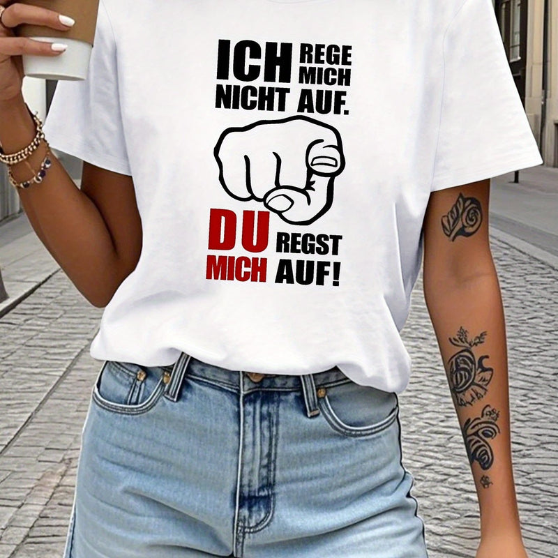 Women's Funny German Saying T-Shirt.