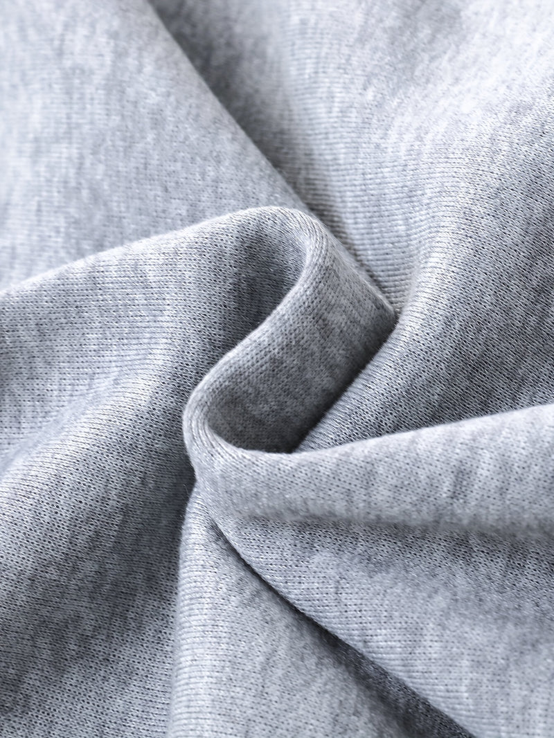 2pcs Boys Autumn/Winter Fleece-Lined Hooded Sweatshirt and Pants Set.