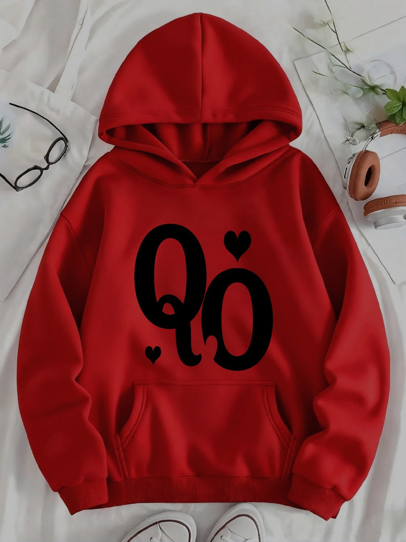 Women's Pocket Hoodie with Lining.