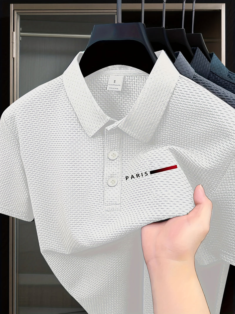 Plus Size Men's Summer Short Sleeve Shirt.