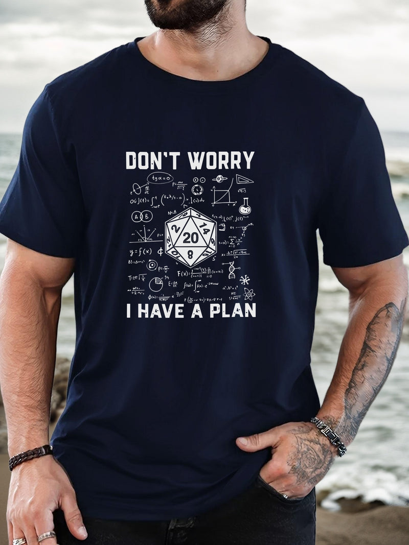 Men's Graphic T-Shirt - Casual Crew Neck, Short Sleeve.