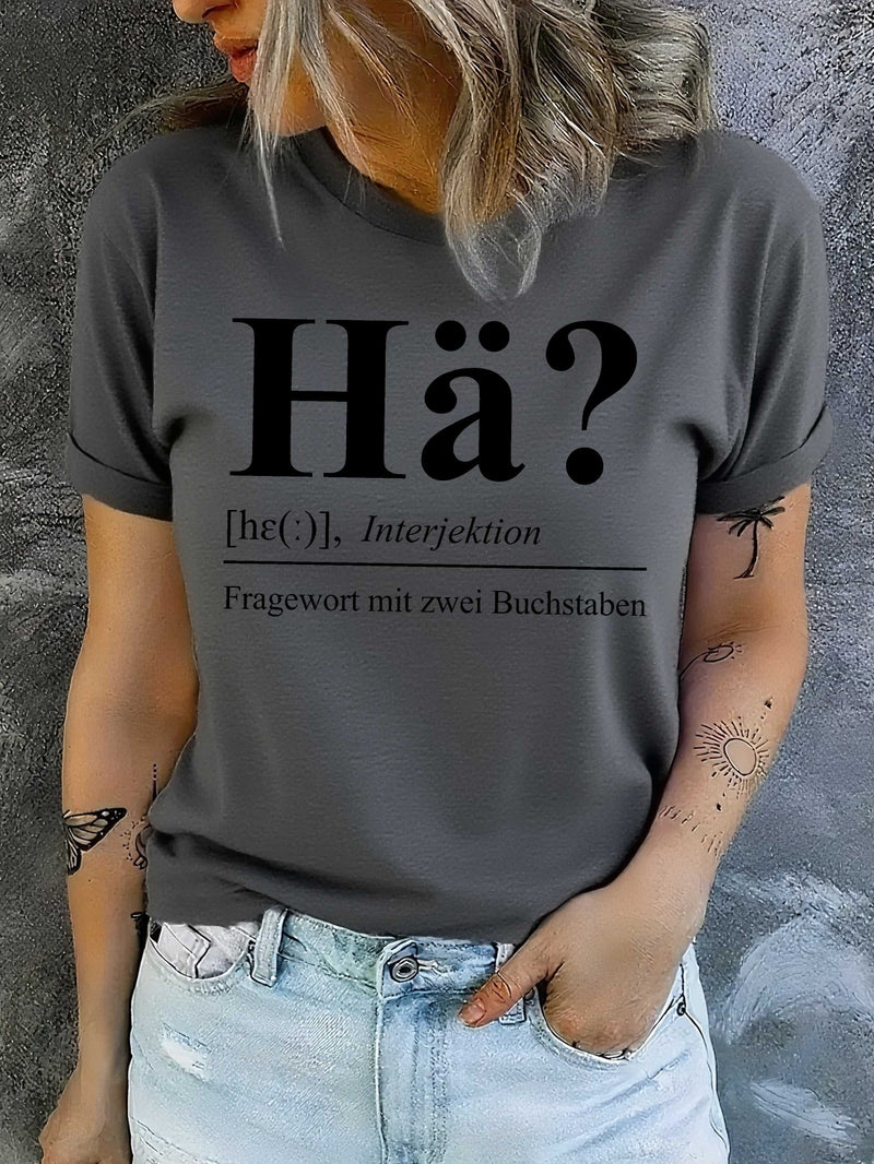 Women's German Graphic T-Shirt.