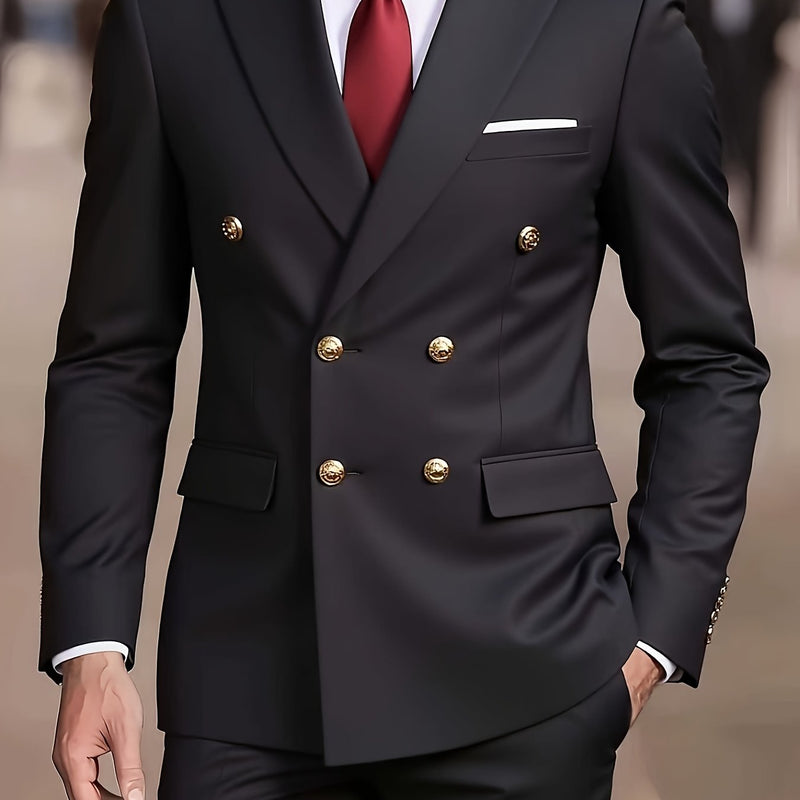 Men's Suit Set with 2pcs, Including a Blazer And Trousers.