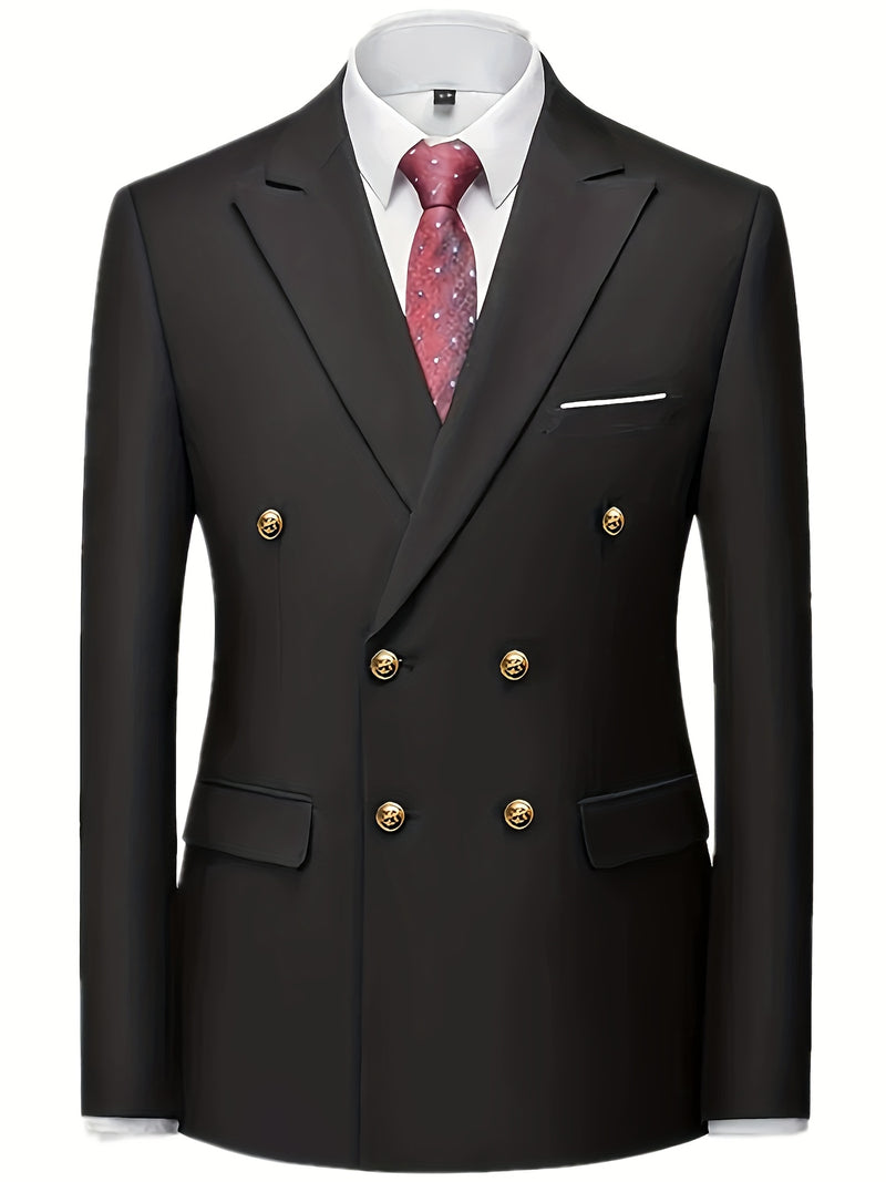Men's 2pcs Wedding Suit Set - Slim Fit Business Suit Jacket.