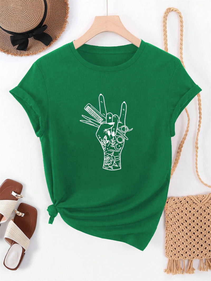 Women’s Summer Casual Short-Sleeve T-Shirt.