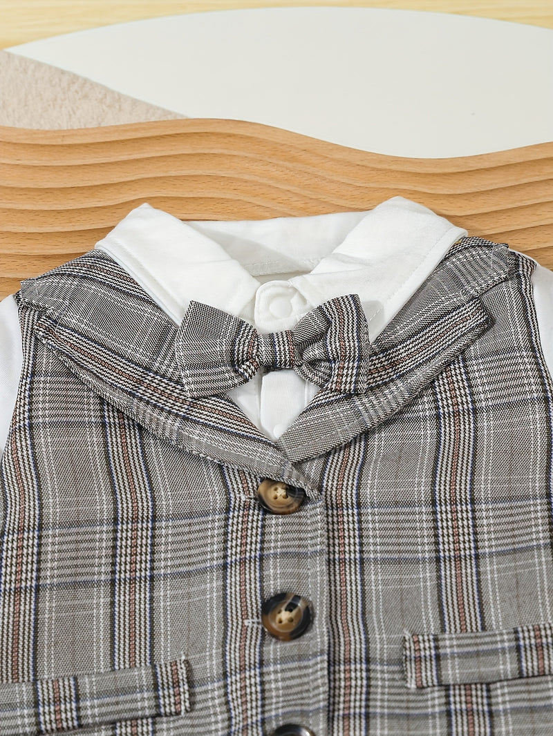 3pcs Elegant Formal Gentleman Outfit for Baby Boys.