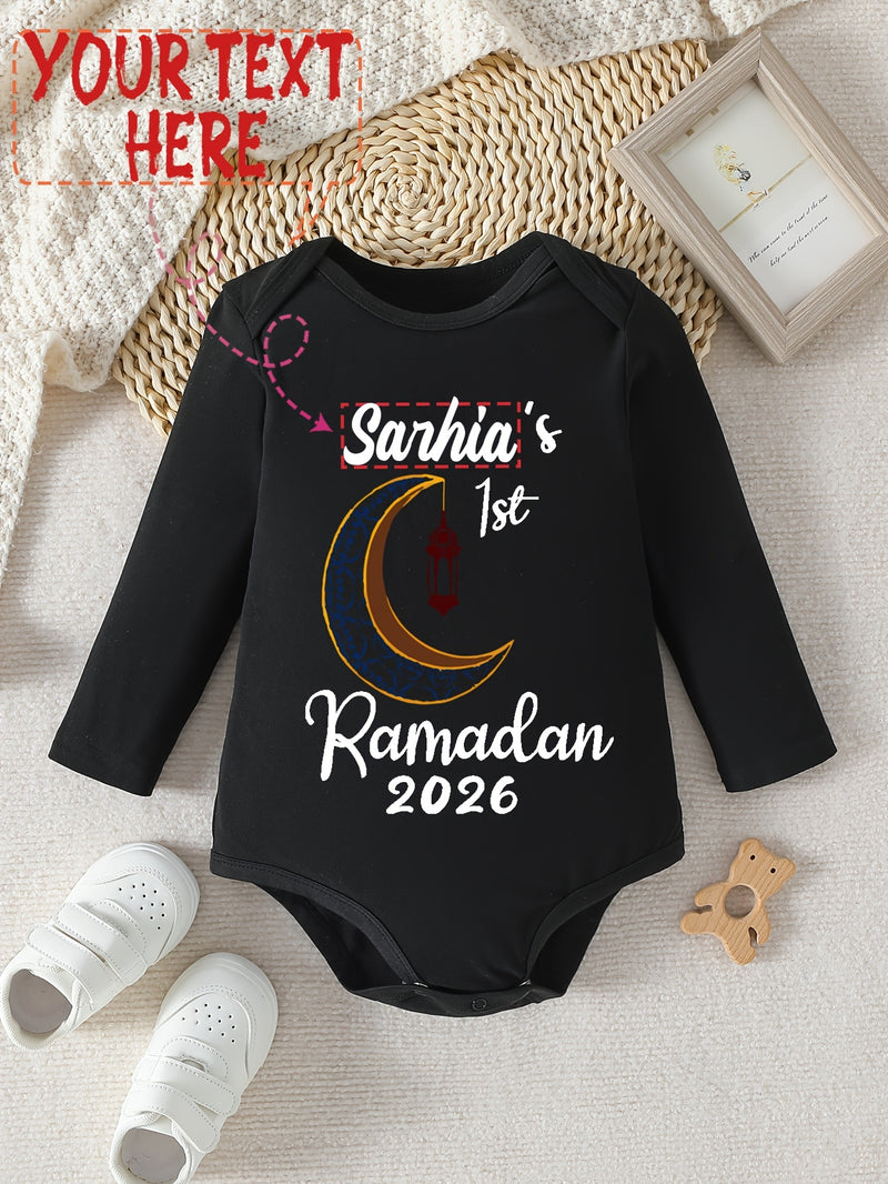 Custom Logo for Autumn And Winter Long-Sleeve Triangle Bodysuit for Baby Girls And Boys.