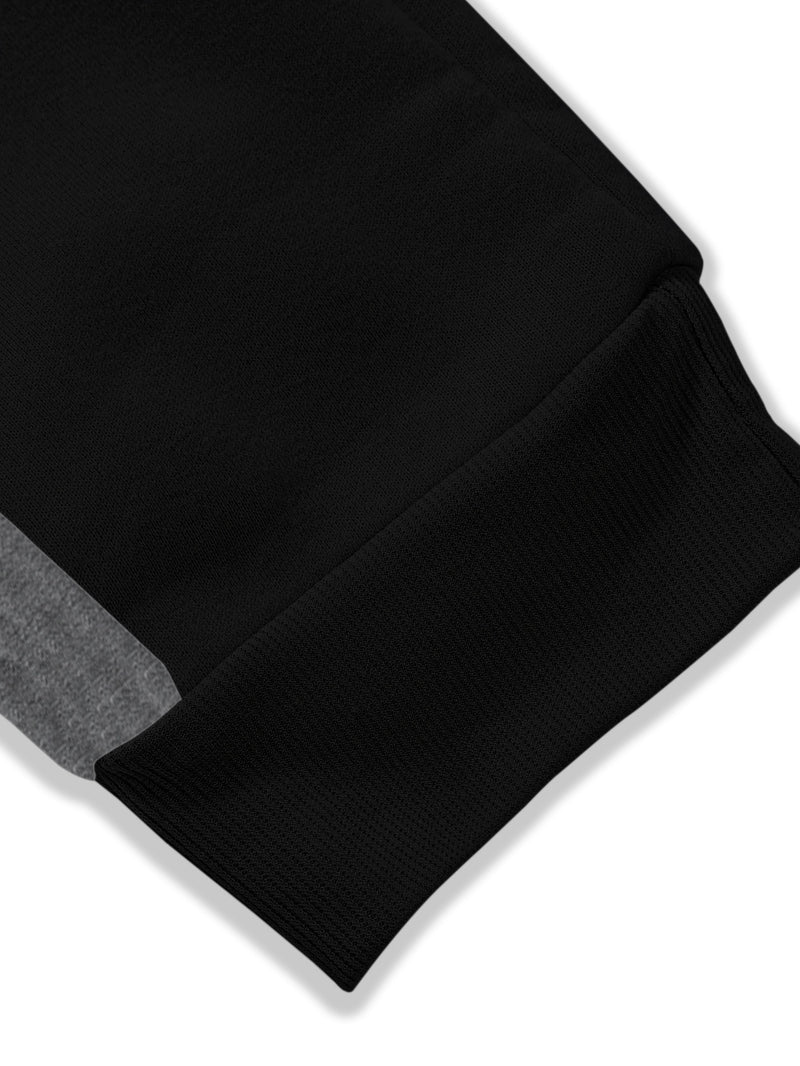 Stylish Men's Color-Blocked Jogger Pants Featuring a Striking Print Design.
