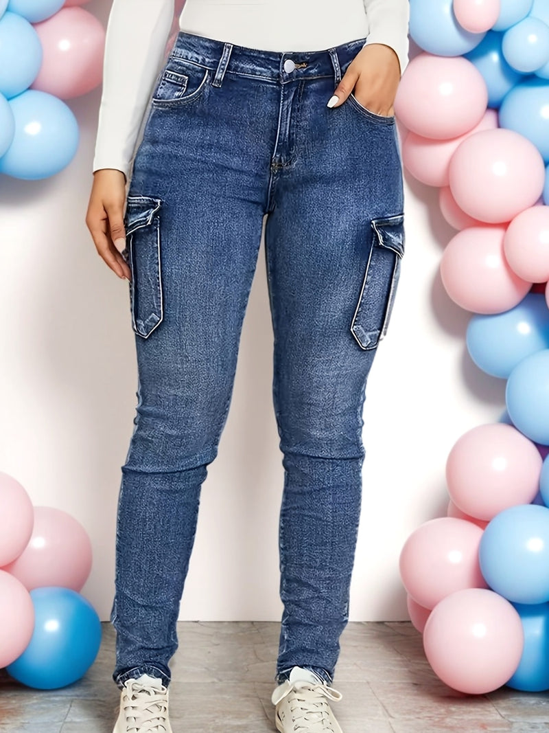 Women's High-Waisted Skinny Jeans.