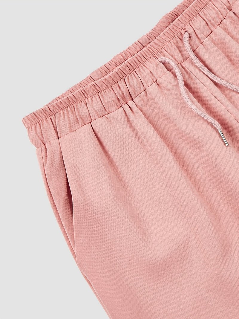 Men'S Casual 2pcs Set | Short Sleeve, Lapel Collar.