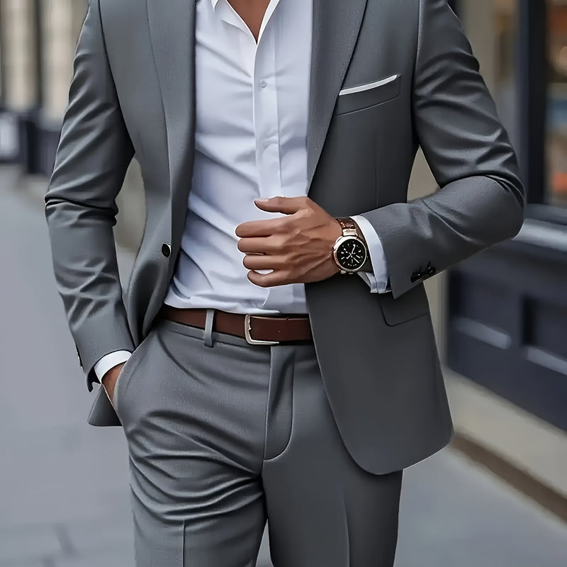 Men's Two-Piece Formal Suit by Elitefit.