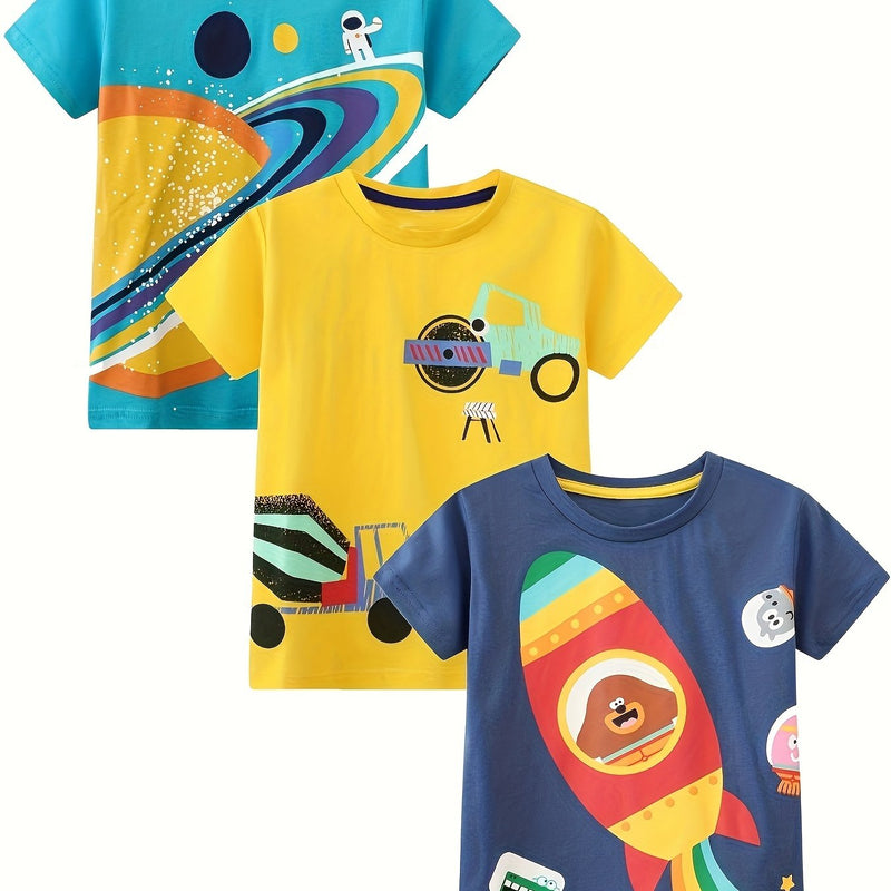 Basic Vacation Beach Tees for Boys Ages 2-7 Years