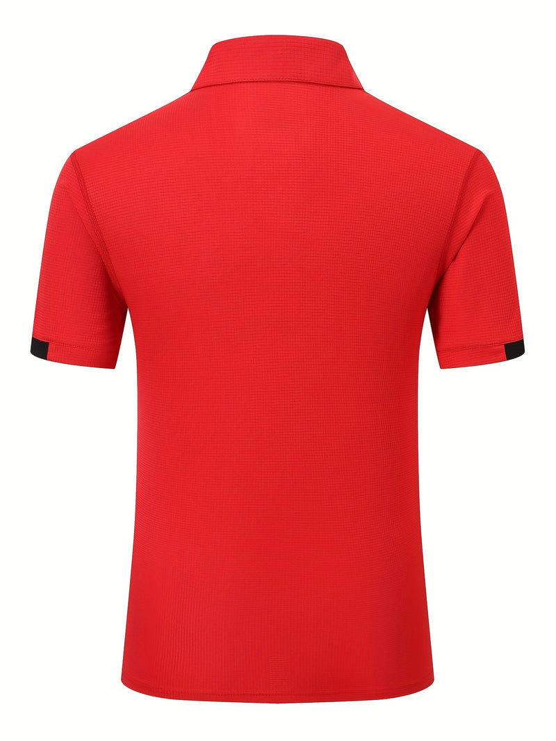 3pcs Mens Shirts Short Sleeve Breathable Quick Dry Golf.