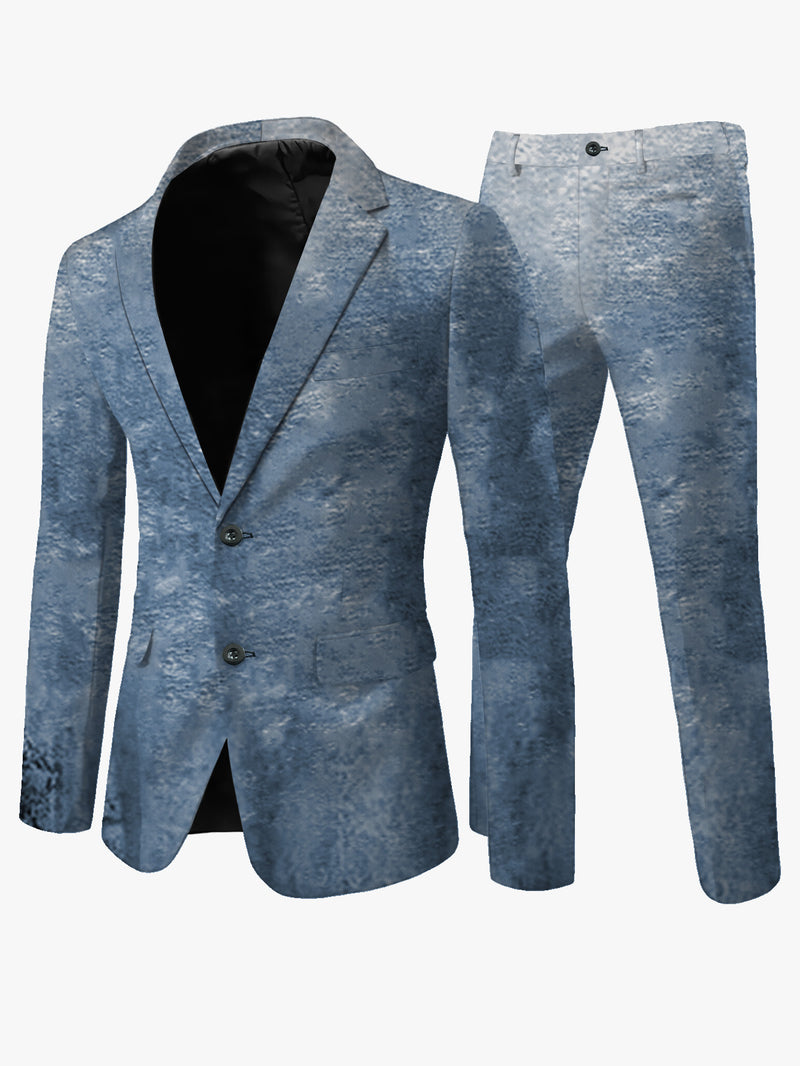 Men'S Suit Set  Blazer And Trousers, Featuring a Casual High-End.
