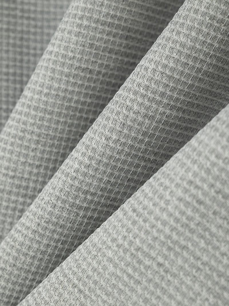 Men's set short sleeved hooded top with drawstring elastic waistband.