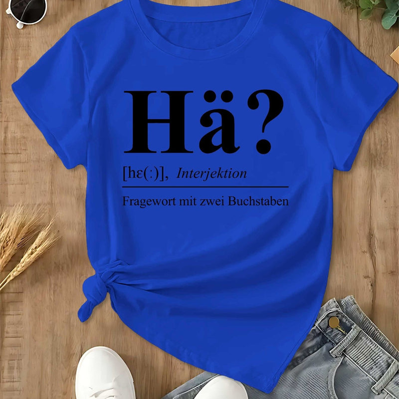 Women's German Graphic T-Shirt.