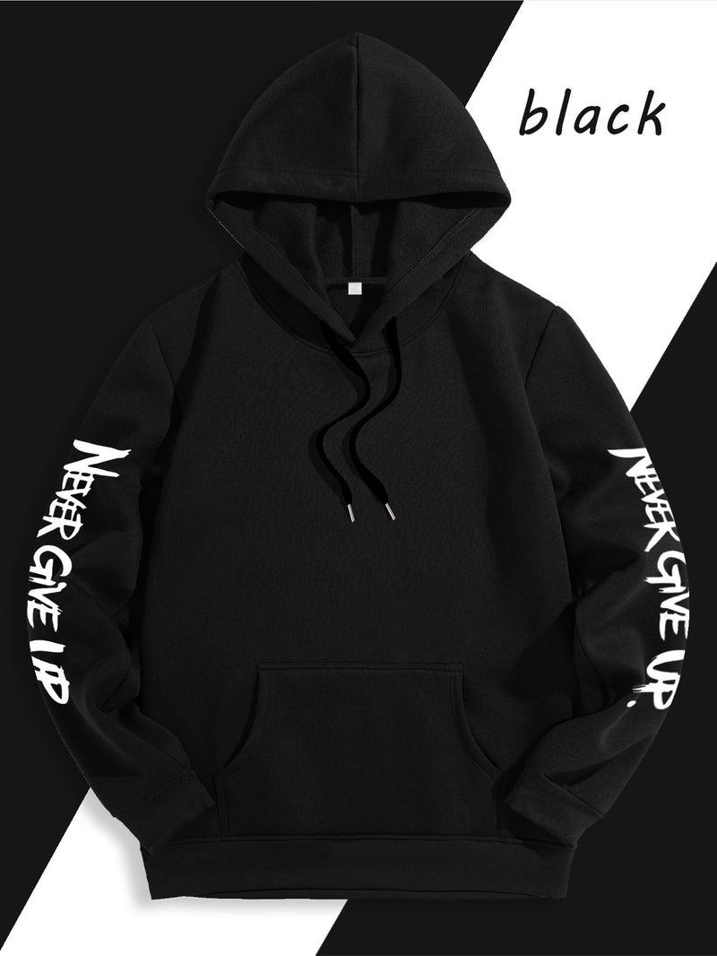 Men's Casual Personality Hooded Sweatshirt.