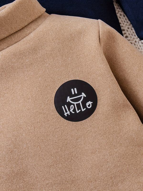 A Set of Three Unisex High-Neck Thermal Tops for Boys And Girls.