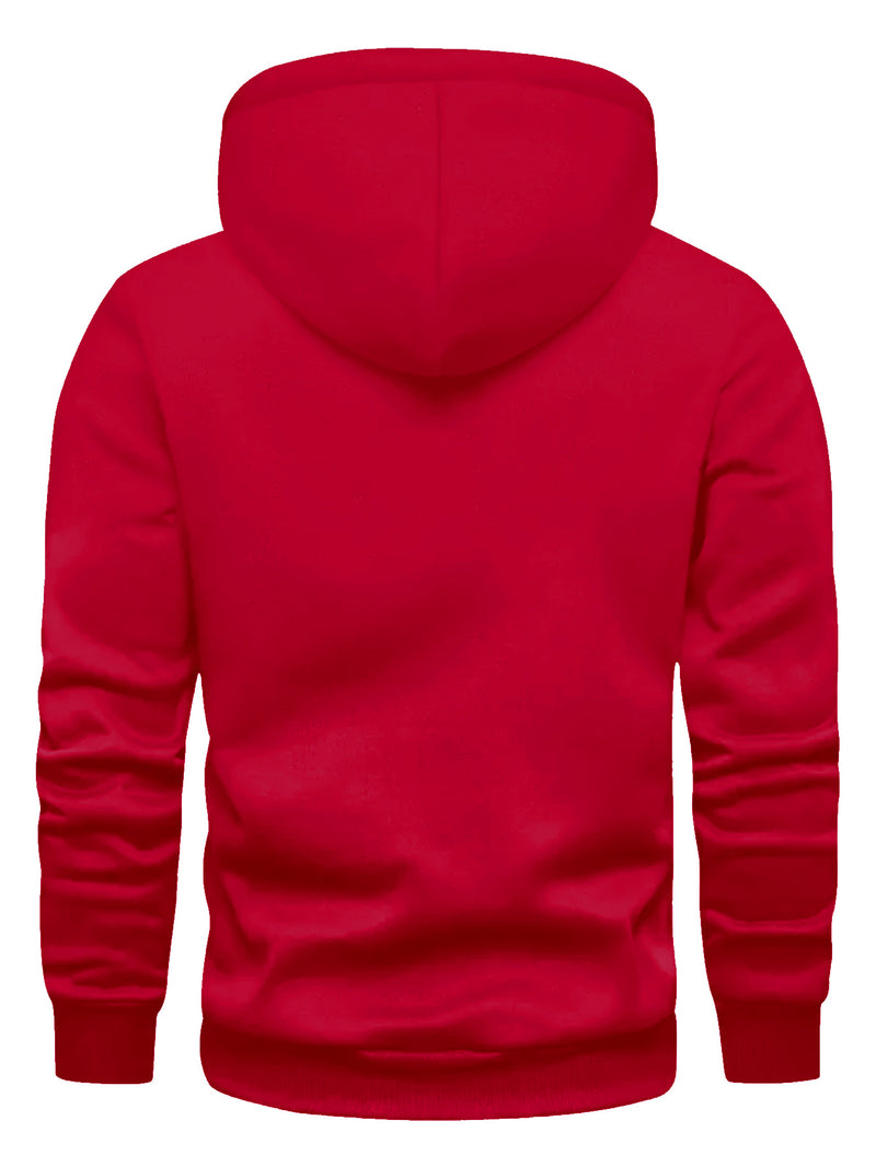 Men's hooded sweatshirt.