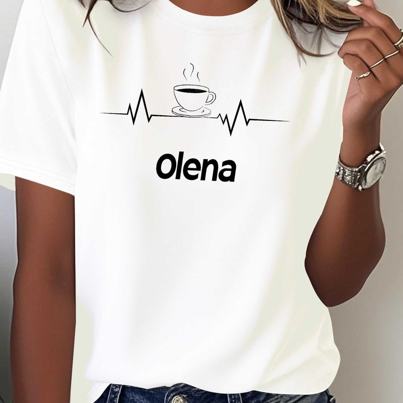 Women's pure comfortable T-shirt.