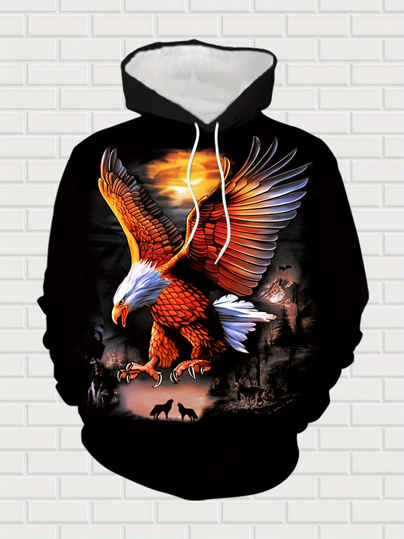 Men's Hoodie and Sweatpants 2pcs Set for Winter.