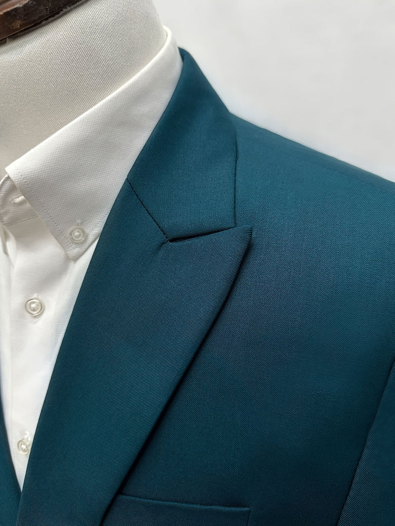 Men's Classic One-Button Suit - 3pcs Suit.