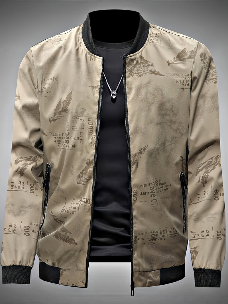 2024 New Spring And Autumn Digital Print Men'S Jacket.