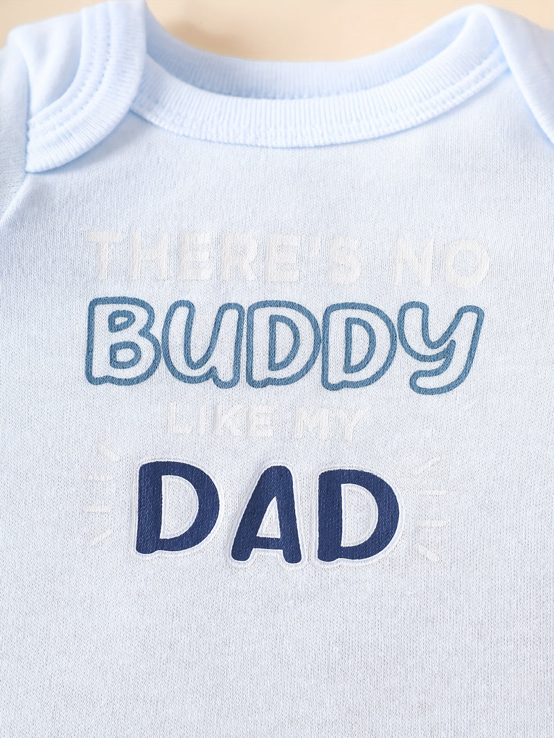 3pcs Newborn Baby Boy Romper Set, Soft, Breathable, and Comfortable.