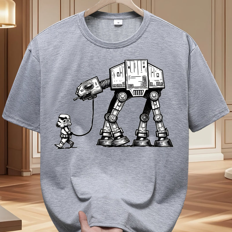 Star Wars AT-AT Walking Machine Fun Printed T-shirt for Men.