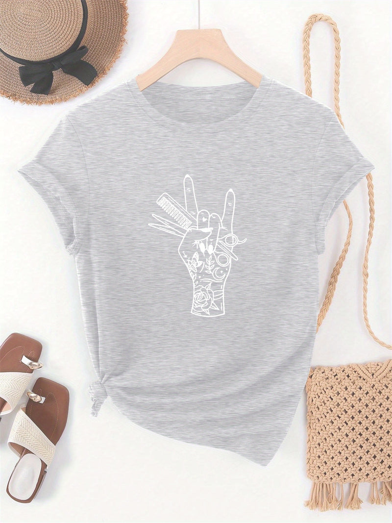 Women’s Summer Casual Short-Sleeve T-Shirt.