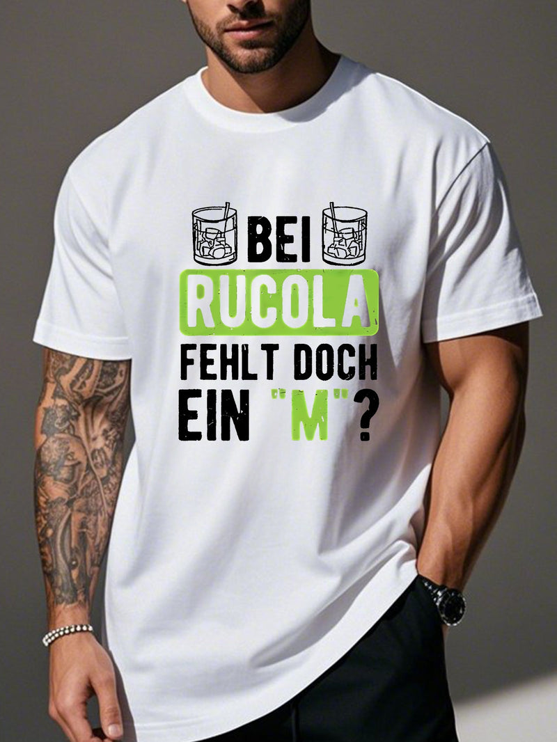 Men’s Funny German Humor Crinkle Plus Size T-Shirt.