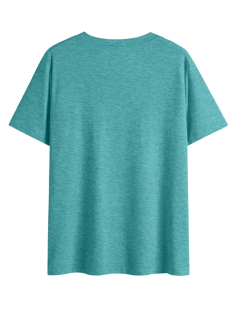 3pcs Women's V-Neck T-Shirts - Casual Short Sleeve.