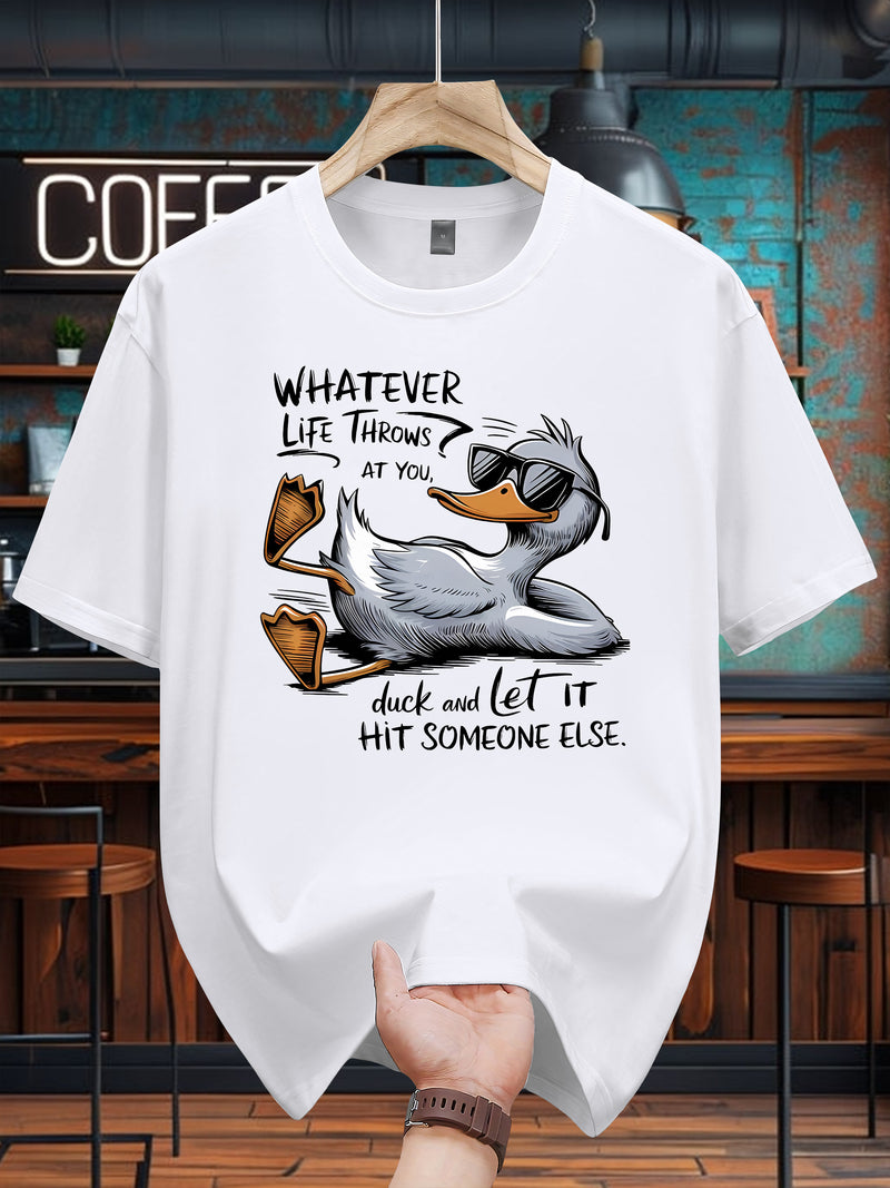 Men’s T-Shirt Cotton Casual Short Sleeve Tee.